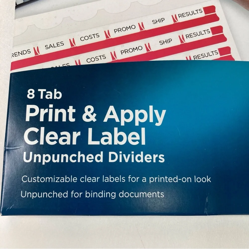 Avery Index Maker Print and Apply Label Dividers, 11432